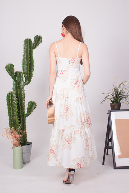 * LUXE * - Arrianda Floral Printed Maxi Dress