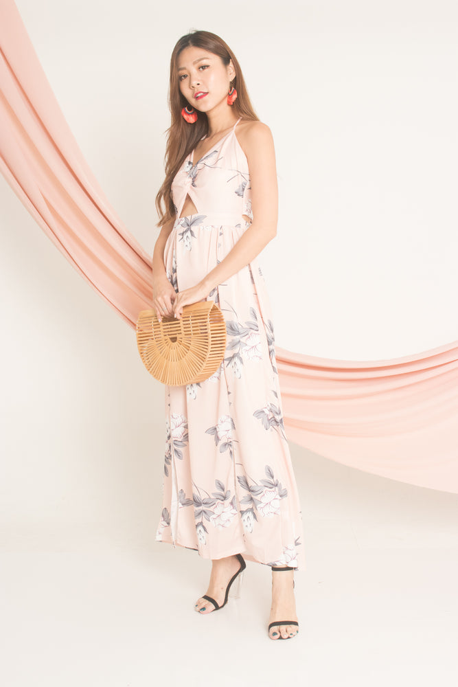 
                  
                    Load image into Gallery viewer, Adella Floral Maxi Dress in Pink
                  
                