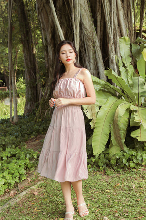 
                  
                    Load image into Gallery viewer, Ethelia Midi Skirt in Mauve Pink
                  
                
