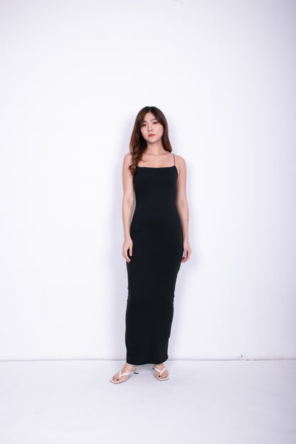 Arabella Basic Cami Maxi Dress in Black