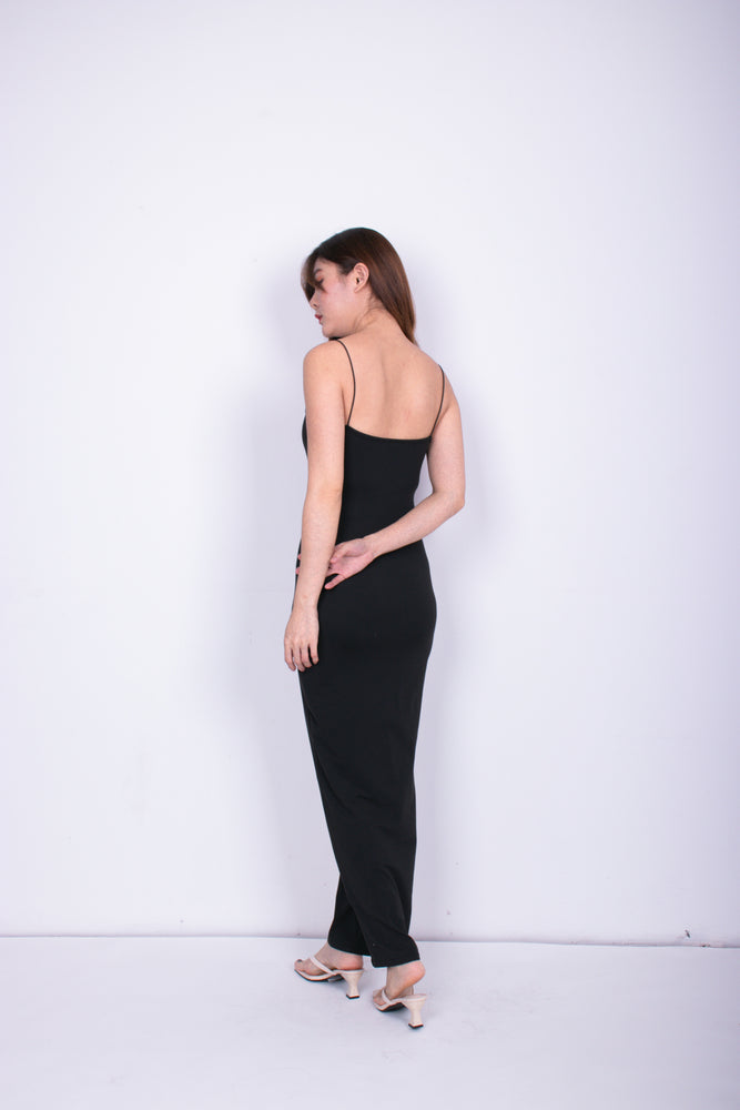 
                  
                    Load image into Gallery viewer, Arabella Basic Cami Maxi Dress in Black
                  
                
