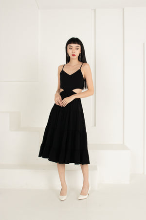 
                  
                    Load image into Gallery viewer, Soelia Cut Out Dress in Black
                  
                