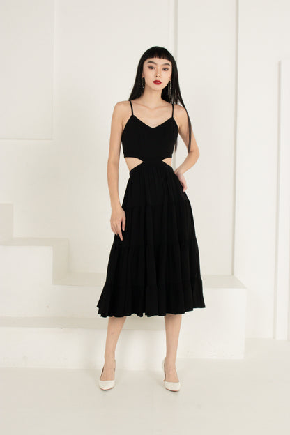 Soelia Cut Out Dress in Black