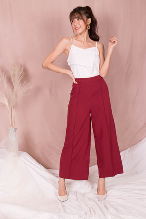 
                  
                    Load image into Gallery viewer, *PREMIUM* - Teslia Pants in Wine Red - Self Manufactured by LBRLABEL
                  
                