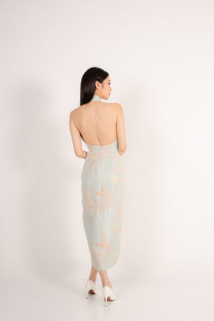 
                  
                    Load image into Gallery viewer, Yuan Oriental Qipao Dress in Mint
                  
                