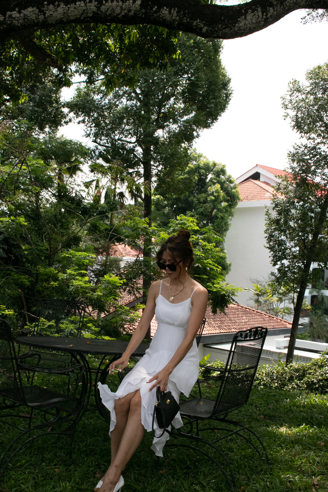 
                  
                    Load image into Gallery viewer, Sen Cut Out Dress in White
                  
                