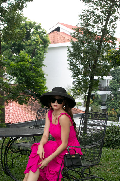 Jacey Layered Dress in Hot Pink (BO)