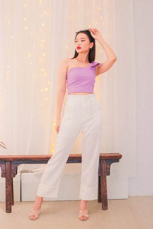 
                  
                    Load image into Gallery viewer, * PREMIUM * - RACHLIA 2 WAYS TOGA TOP IN LILAC * - Self Manufactured by LBRLABEL only
                  
                