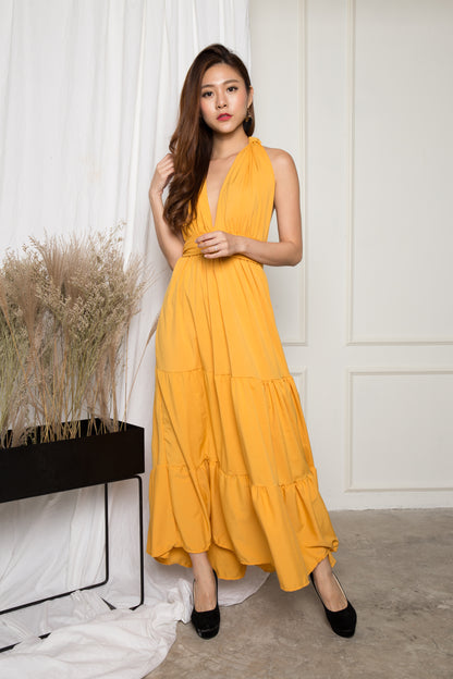 LUXE - Paris Lover Do it Yourself Maxi Dress in Yellow