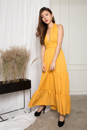 
                  
                    Load image into Gallery viewer, LUXE - Paris Lover Do it Yourself Maxi Dress in Yellow
                  
                