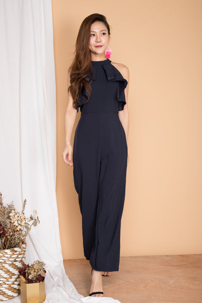 Pearlyna Flutter Jumpsuit in Navy