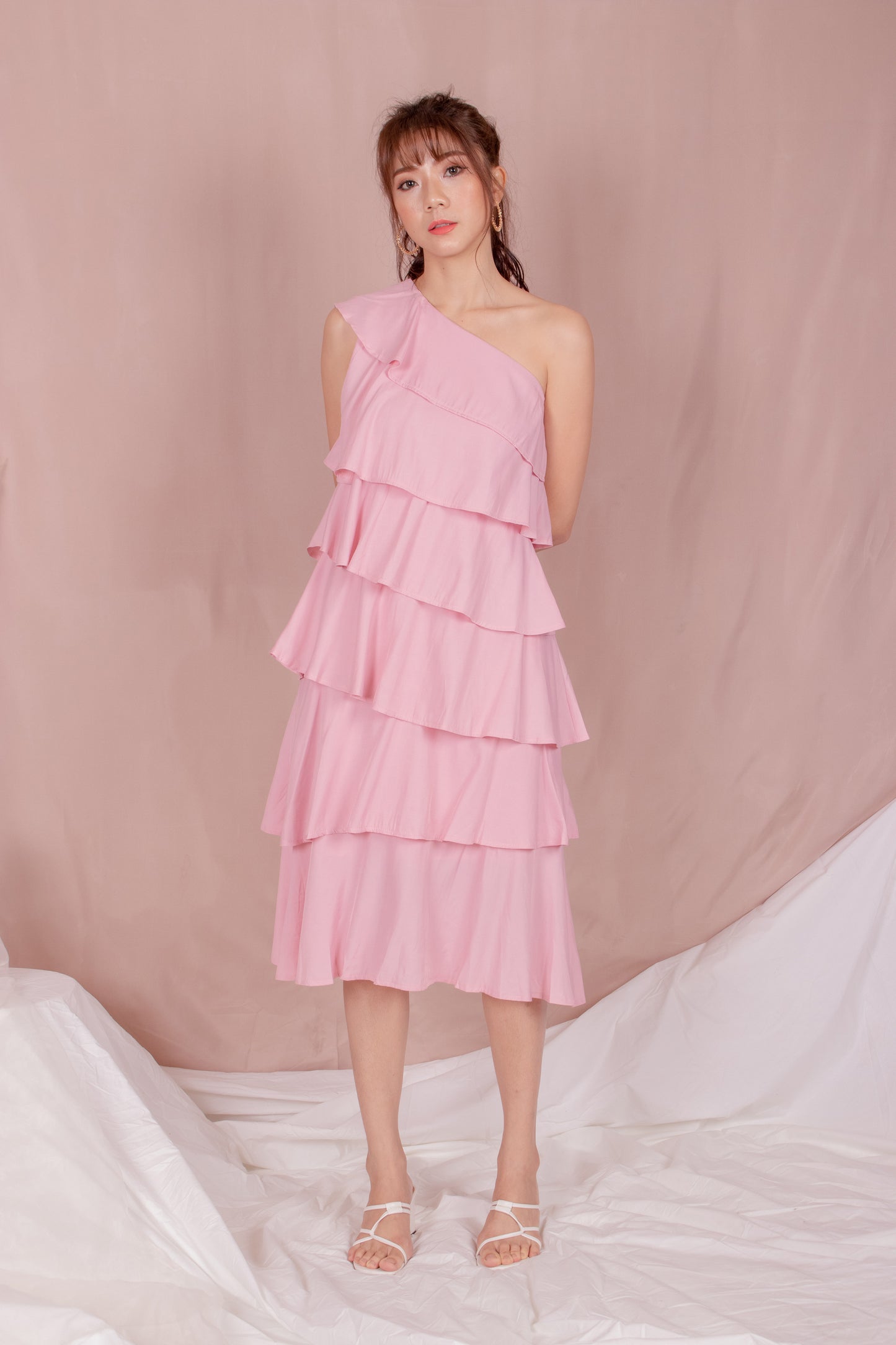 *PREMIUM* - Tilia Layered Dress in Pink - Self Manufactured by LBRLABEL
