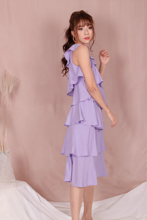
                  
                    Load image into Gallery viewer, *PREMIUM* - Tilia Layered Dress in Lilac - Self Manufactured by LBRLABEL
                  
                