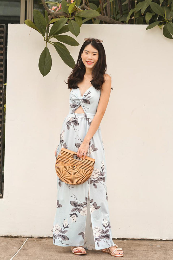
                  
                    Load image into Gallery viewer, Adella Floral Maxi Dress in Blue
                  
                