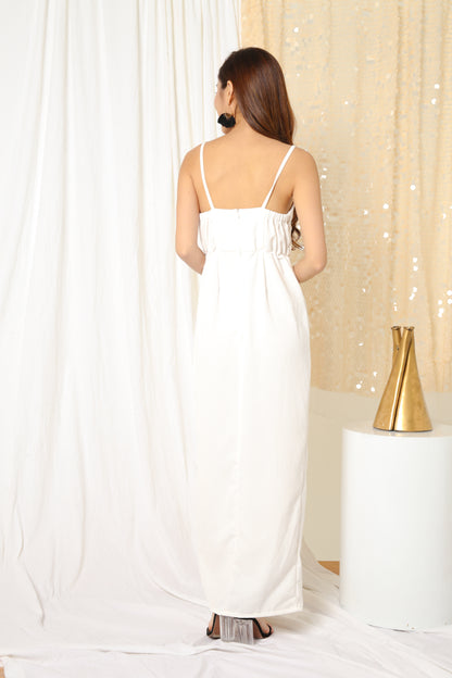 LUXE- Joeise Gown Dress in White
